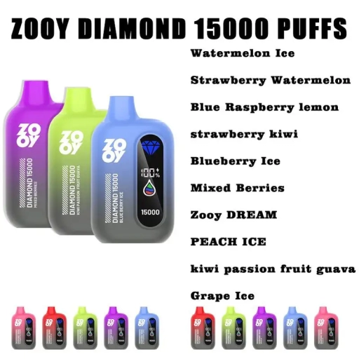 Wide Flavor Selection Zooy Vape 15000 Puffs Distributor