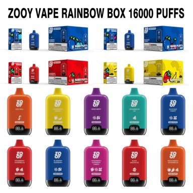 Zooy Bar 16000 Puffs Nederland Disposable Vape Pro Rainbow box