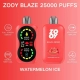 Zooy Vape BLAZE 25000 Puffs Wholesale Price