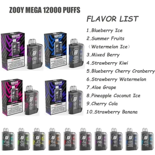 Zooy Disposable Vapes 12000 Puffs Cheap