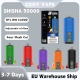 Zooy Bar SHISHA Vape 50000 Puffs Wholesale Rechargeable