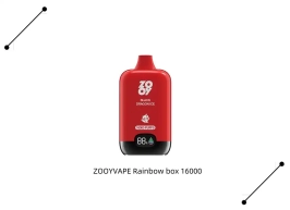 China Disposable Zooy Vape 16000 Puffs Rainbow box Wholesale Price Nicotine