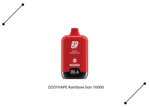 China Disposable Zooy Vape 16000 Puffs Rainbow box Wholesale Price Nicotine