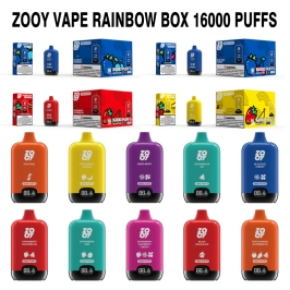 Disposable Zooy Bar Vape 16000 Puffs Rainbow box