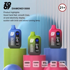 Original Zooy 15000 Puffs Disposable Vape DIAMOND Wholesale Distributor