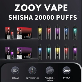 Customizable Disposable Zooy Vape SHISHA 20000 Puffs Wholesale Rechargeable