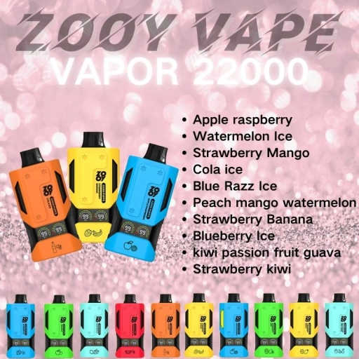 2025'S Top Sellers Zooy Vape 22000 Puffs Wholesale Supplies
