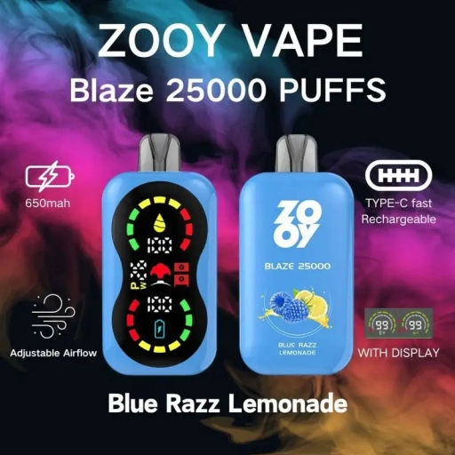 Top Sale Zooy Disposable Vape 25000 Puffs Wholesale Rechargeable