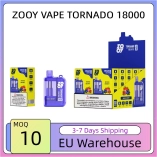 Wholesale Zooy 18000 Puffs Nederland TORNADO BOX Disposable Vape Pro Bar