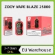 Top Sale Zooy Bar 25000 Puffs Vapes BLAZE