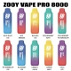 Customizable Zooy Bar Vape 8000 Puffs