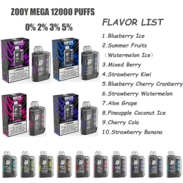 Zooy Bar Vape MEGA 12000 Puffs Wholesale Price Supplier