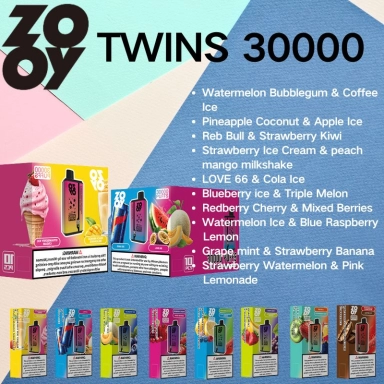 Disposable Zooy TWINS Vape Pro 30000 Puffs Nederland