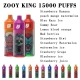 Disposable Zooy Bar KING Vape 15000 Puffs Rechargeable