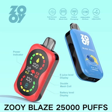 Wholesale Zooy Bar 25000 Puffs Nederland BLAZE Disposable Vape Pro