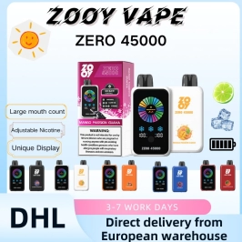 European Zooy 45000 Puffs Vape ZERO Wholesale Price Nicotine