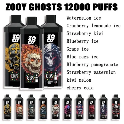 Top Selling Zooy Vape 12000 Puffs Ghosts Wholesale