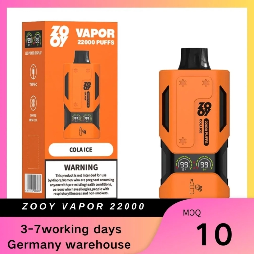 Zooy 22000 Puffs VAPOR Disposable Vape Wholesale Price Nicotine