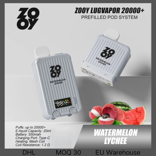 Oem Zooy LugVapor + Vape PrefilledPod Puffs Wholesale Juice Flavors