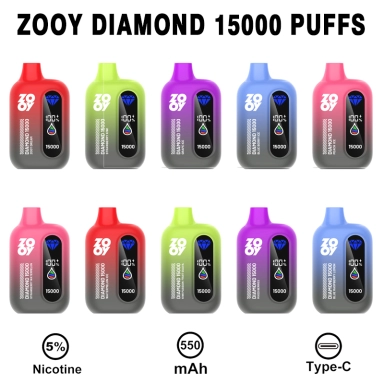 Wholesale Zooy Bar Vape Pro 15000 Puffs Nederland DIAMOND