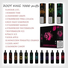 Zooy Vape KING 7000 Puffs Wholesale Recharge