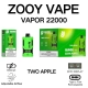 Disposable Zooy Bar Vape 22000 Puffs VAPOR Wholesale Recharge