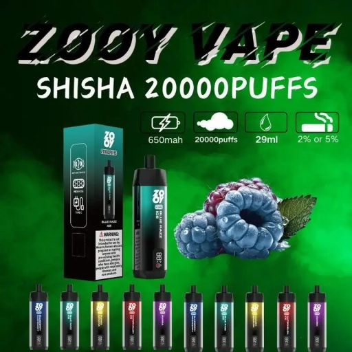 Best Zooy Bar SHISHA 20000 Puffs Disposable Vape