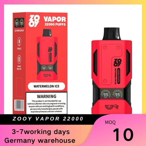 Zooy 22000 Puffs VAPOR Disposable Vape Wholesale Price Nicotine
