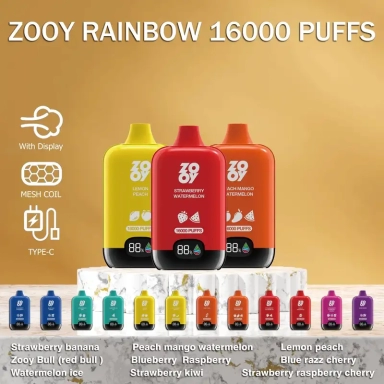 Wholesale Zooy Bar Disposable Vape Rainbow box 16000 Puffs