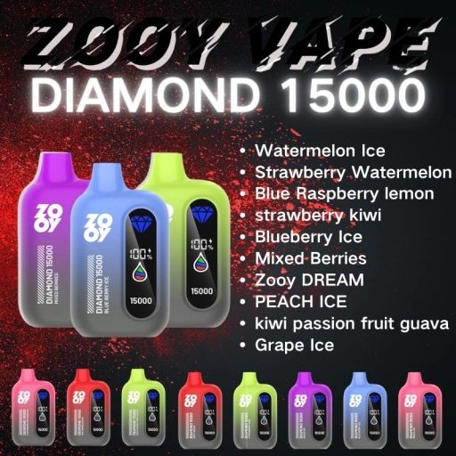 2025 Bulk Pricing Zooy Disposable Vapes DIAMOND 15000 Puffs Wholesale Supplier