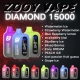 2025 Bulk Pricing Zooy Disposable Vapes DIAMOND 15000 Puffs Wholesale Supplier