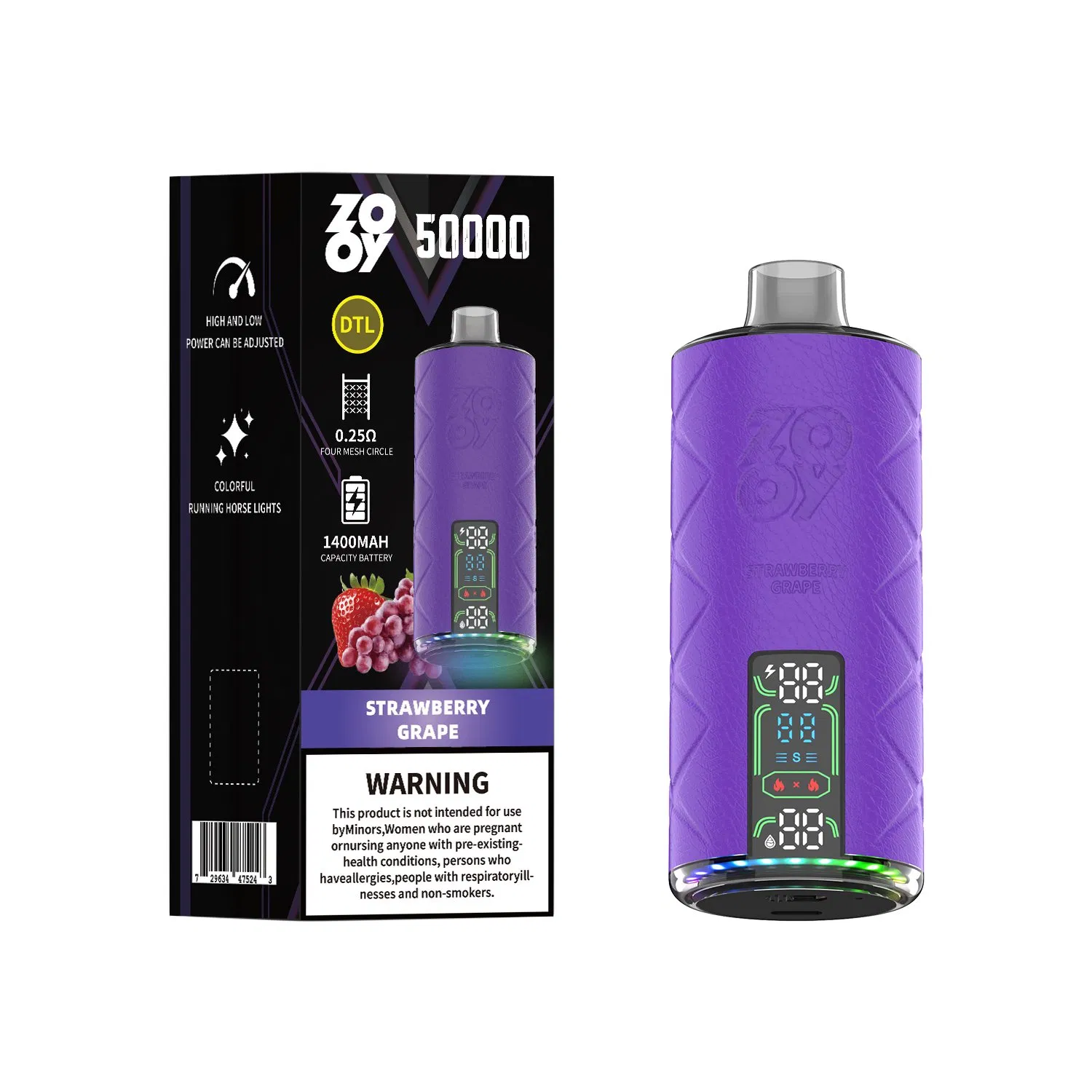 Wholesale Zooy Disposable Vape Pro Bar 50000 Puffs Nederland E-cigarettes