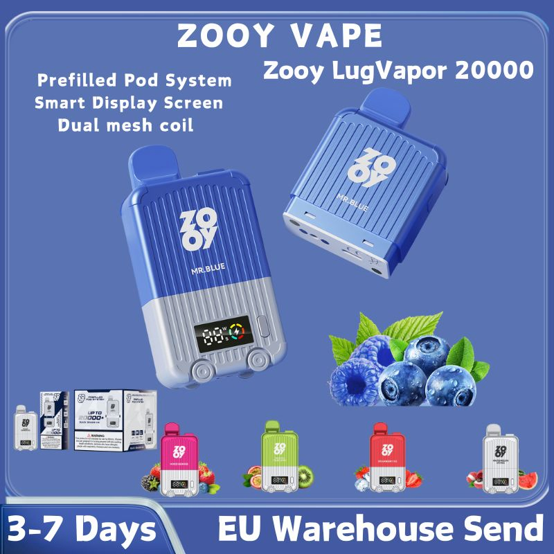 Disposable Zooy 20000+ Puffs Nederland Vape Pro LugVapor +