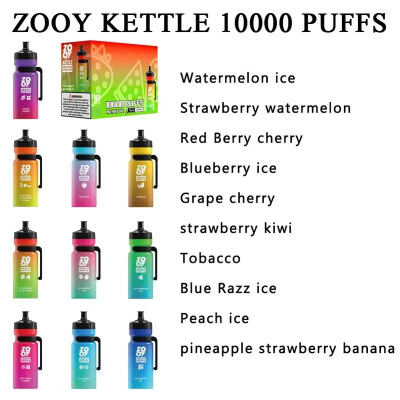 Zooy 10000 Puffs KETTLE Disposable Vape Bar