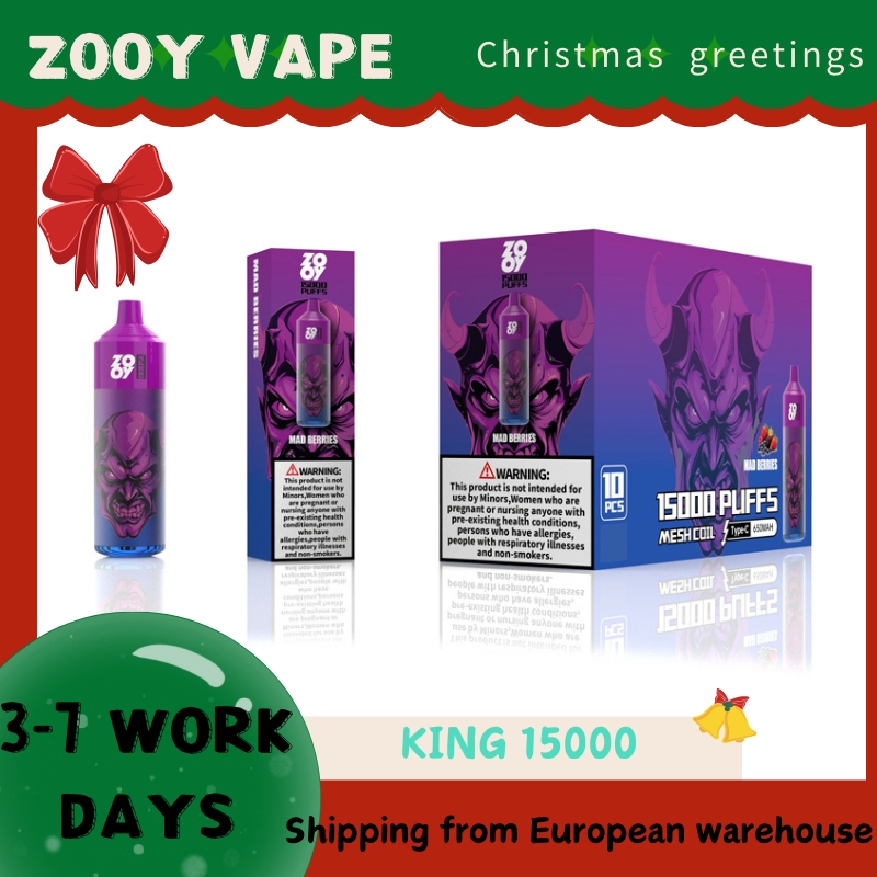 Wholesale Zooy Bar Vape Pro 15000 Puffs Nederland KING Disposable E-cigarettes