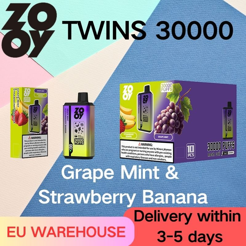 Wholesale Zooy 30000 Puffs Nederland TWINS Disposable Vape Pro