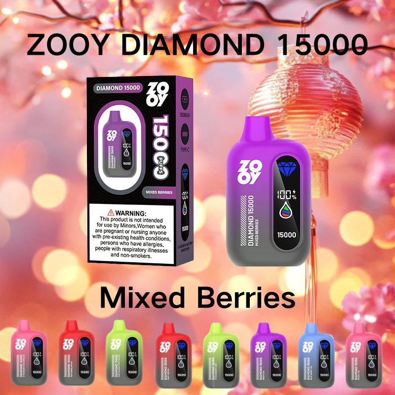 Wholesale Zooy 15000 Puffs Nederland DIAMOND Disposable Vape Pro Bar