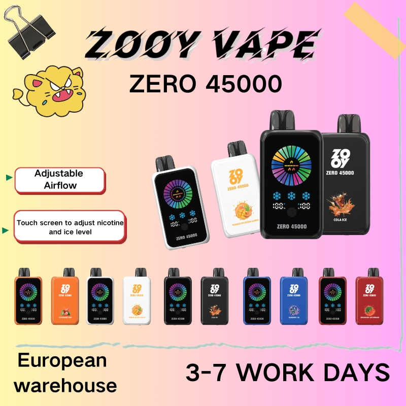 Wholesale Zooy Disposable Vape Pro 45000 Puffs Nederland zero