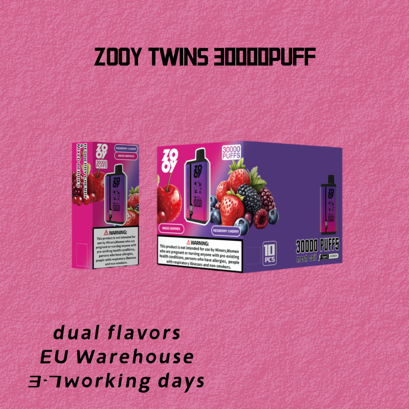 Zooy TWINS 30000 Puffs Nederland Vape Pro Wholesale Eu Warehouse