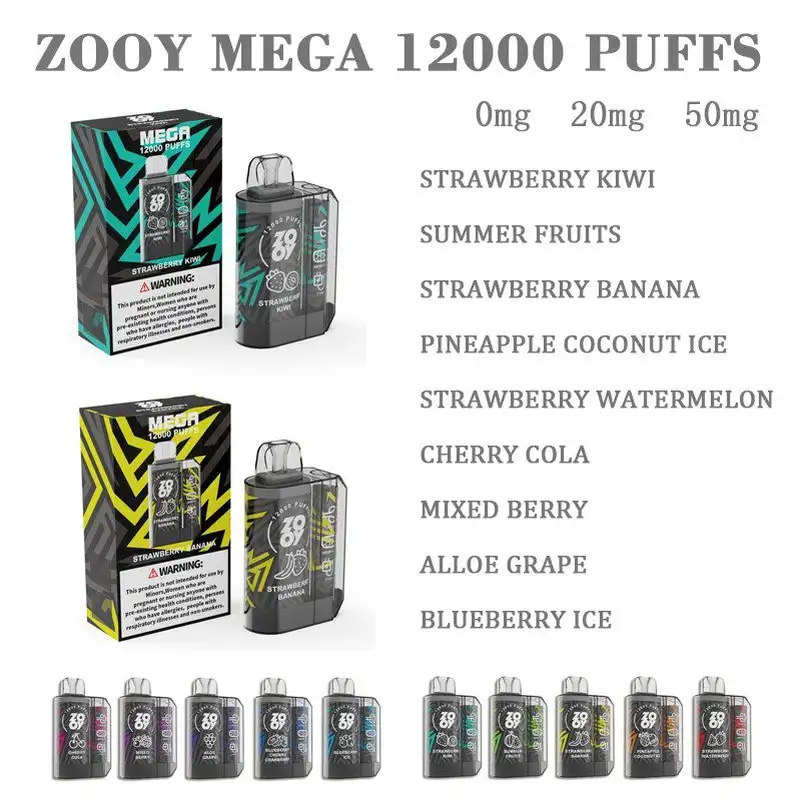 Zooy Bar 12000 Puffs Vapes MEGA