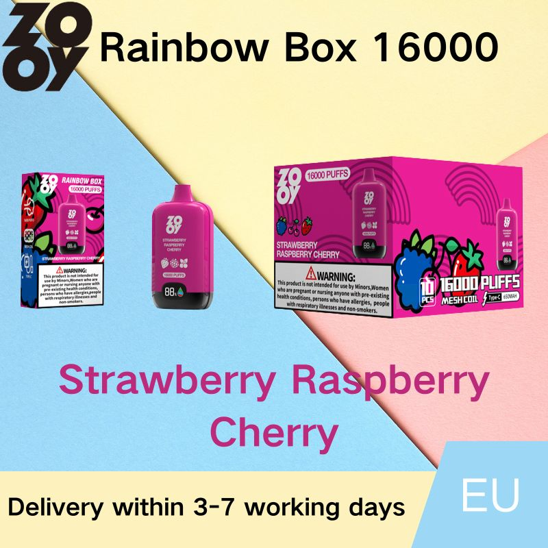 Wholesale Zooy Disposable Vape Pro Rainbow box 16000 Puffs Nederland