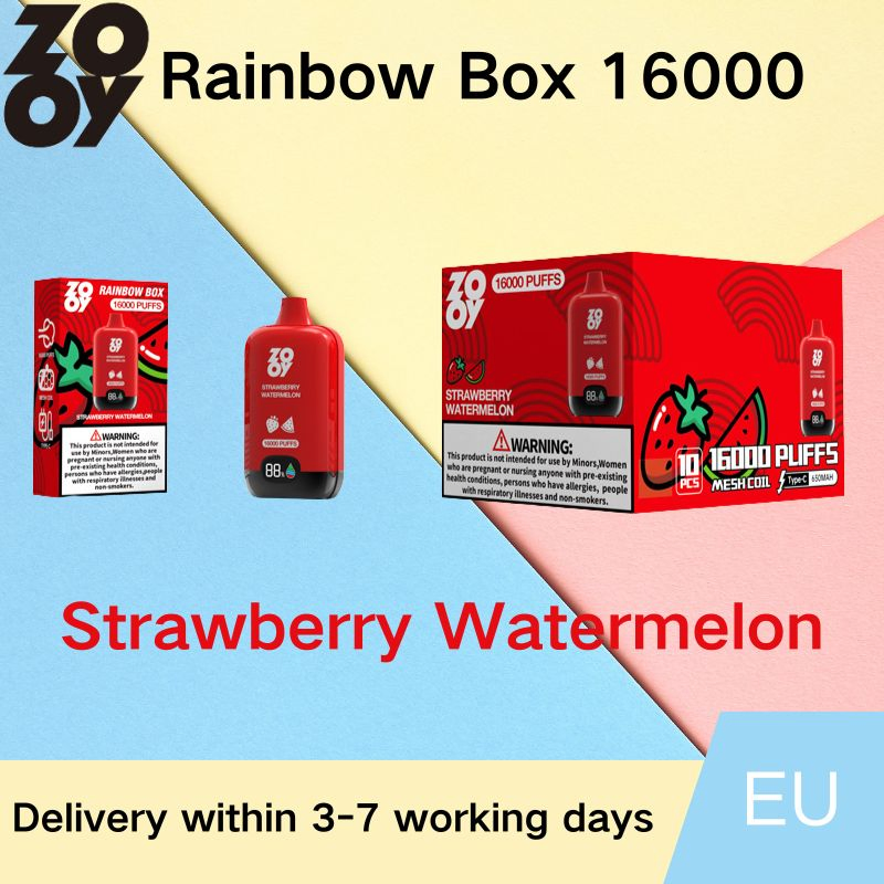 Wholesale Zooy Disposable Vape Pro Rainbow box 16000 Puffs Nederland