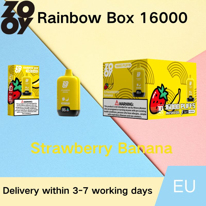 Wholesale Zooy Disposable Vape Pro Rainbow box 16000 Puffs Nederland