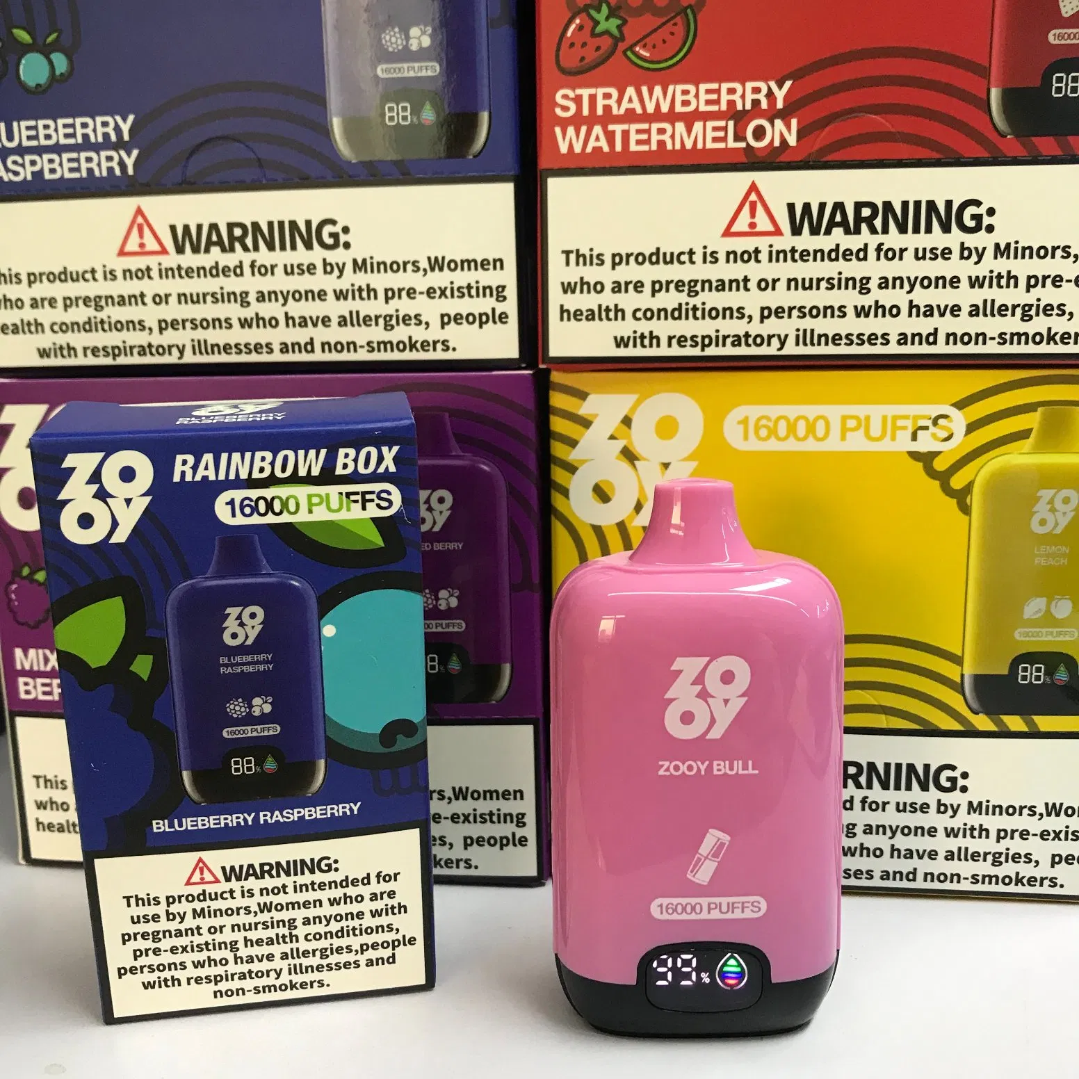 Zooy Bar 16000 Puffs Nederland Disposable Vape Pro Rainbow box