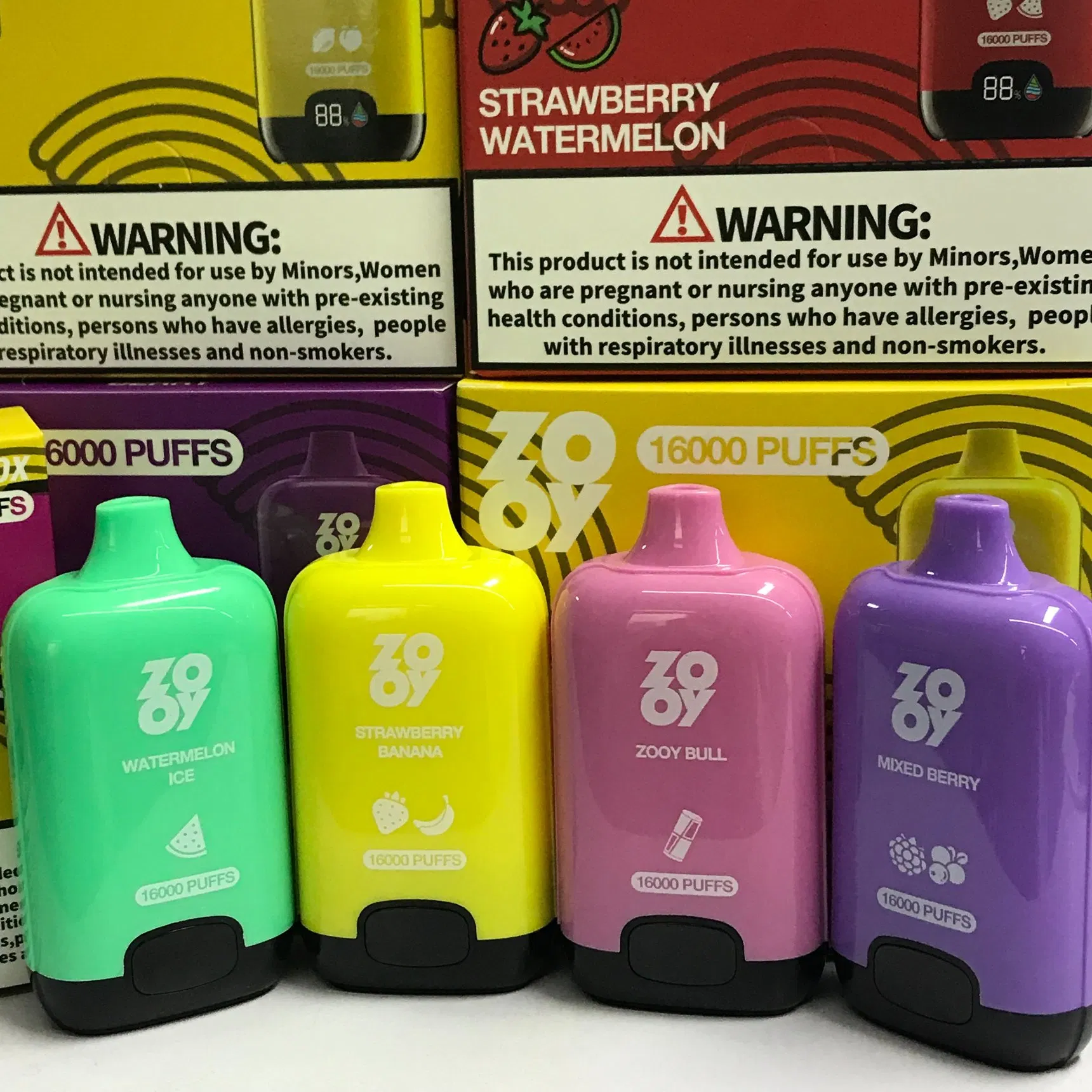 Zooy Bar 16000 Puffs Nederland Disposable Vape Pro Rainbow box