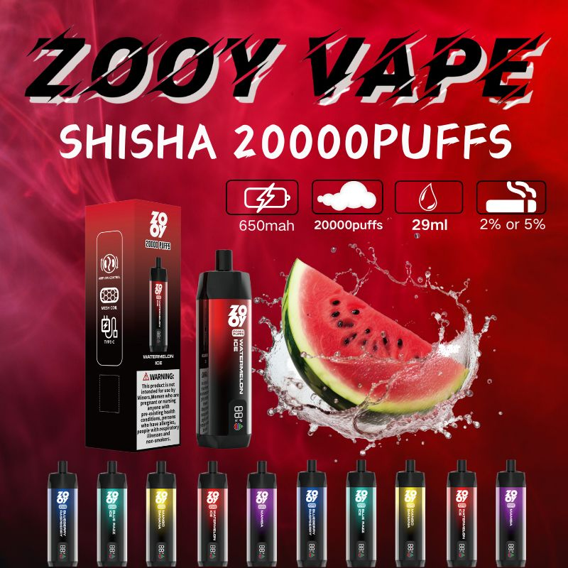 Zooy Disposable Vape Pro Bar SHISHA 20000 Puffs Nederland Vape Pro