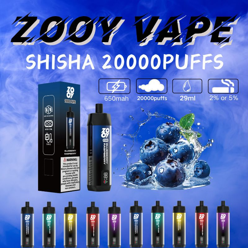 Zooy Disposable Vape Pro Bar SHISHA 20000 Puffs Nederland Vape Pro