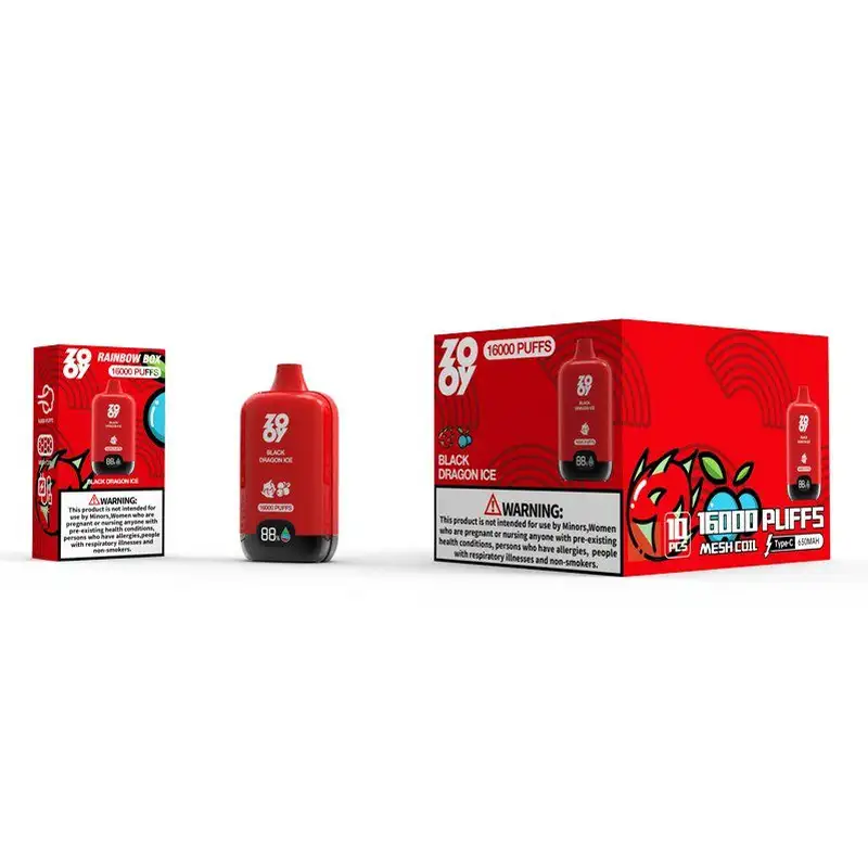 Wholesale Disposable Zooy 16000 Puffs Vape Rainbow box