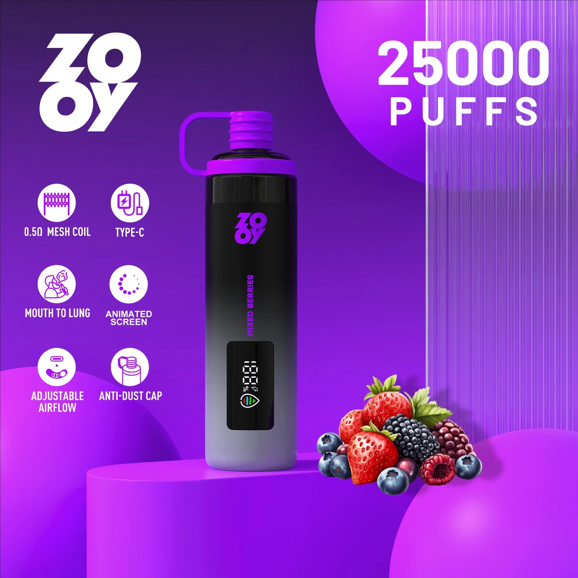 Wholesale Disposable Zooy 8000 Puffs Nederland Vape Pro SHISHA