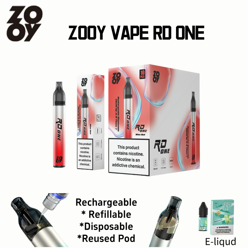 Zooy Bar Puffs Nederland RD one Disposable Vape Pro